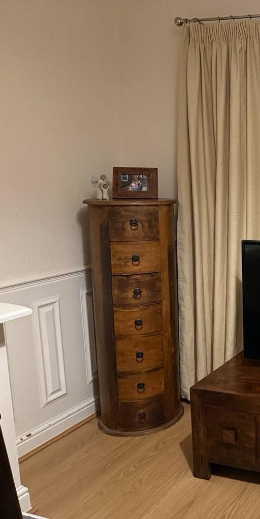 Buy & Sell South Yorkshire Doncaster - Photos for Jali Sheesham 7 Drawer Drum Chest of Drawers