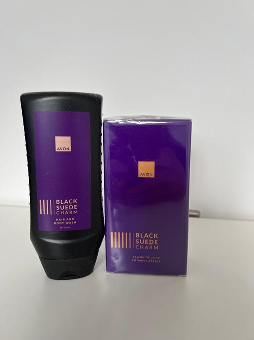 Buy & Sell Hertfordshire Welwyn Hatfield - Photos for Avon Black Suede Charm Perfume set