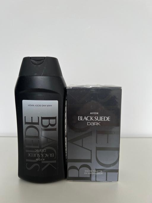 Buy & Sell Hertfordshire Welwyn Hatfield - Photos for Avon Black Suede DARK Perfume Set