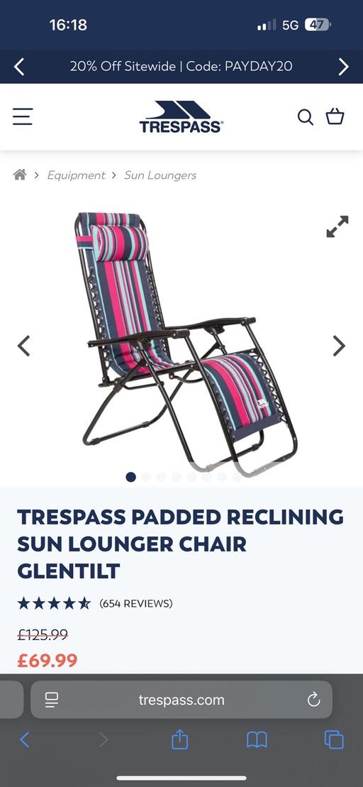 Buy & Sell South Yorkshire Doncaster - Photos for Trespass sun lounger