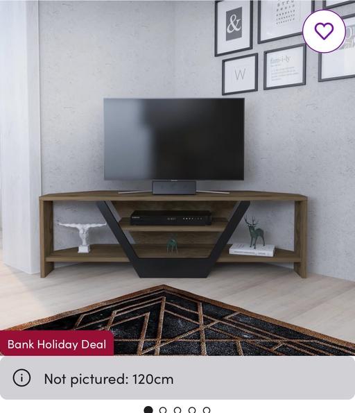 Buy & Sell West Midlands Sandwell - Photos for Oak & black TV stand