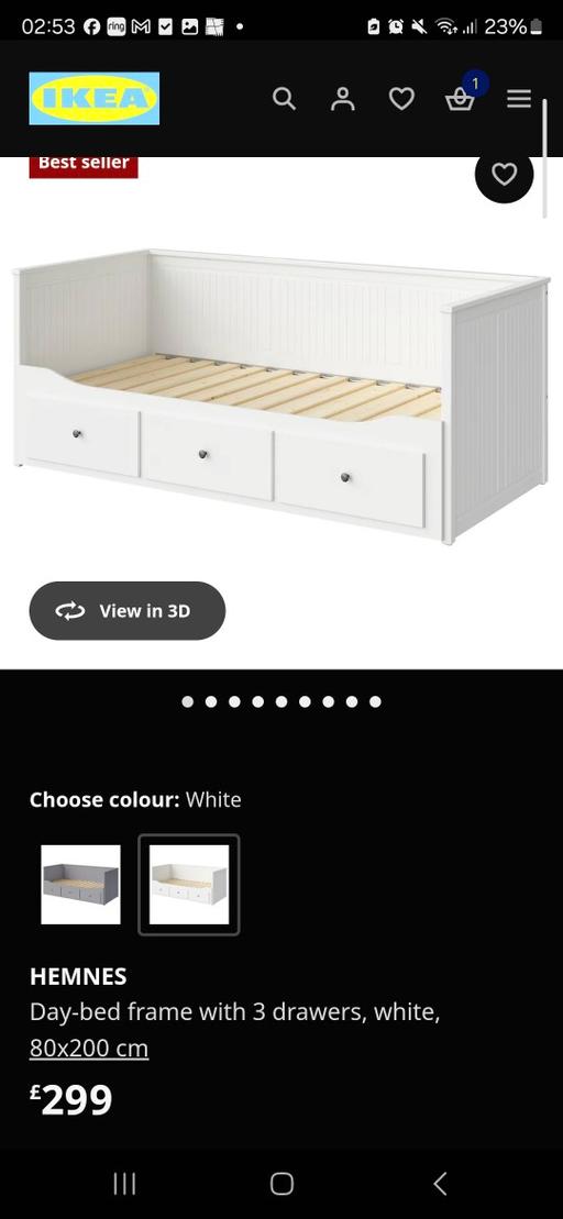 Buy & Sell East London Bethnal Green - East London - Photos for HEMNES Day-bed frame with 3 drawers