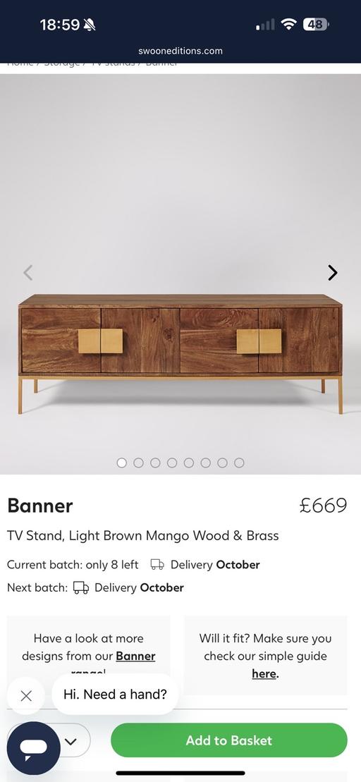 Buy & Sell North London Upper Holloway - North London - Photos for Swoon Editions TV Cabinet