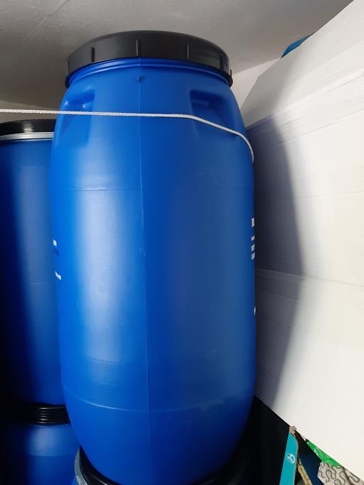 Buy & Sell West Midlands Wolverhampton - Photos for 1 × 250 litres blue plastic barrel