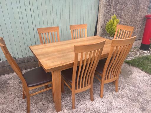 Buy & Sell Staffordshire Lichfield - Photos for Solid oak table with 6 chairs