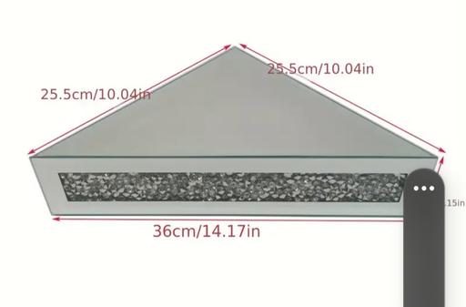 Buy & Sell West Midlands Sandwell - Photos for corner triangle shelving crushed diamond