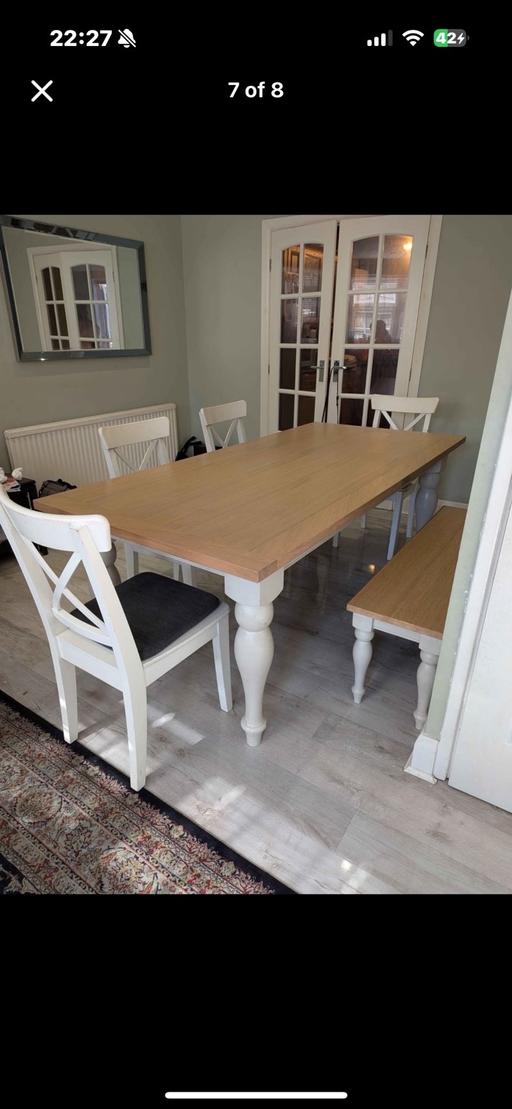 Buy & Sell West London Hounslow - Photos for Solid Oak Extending Dining Table
