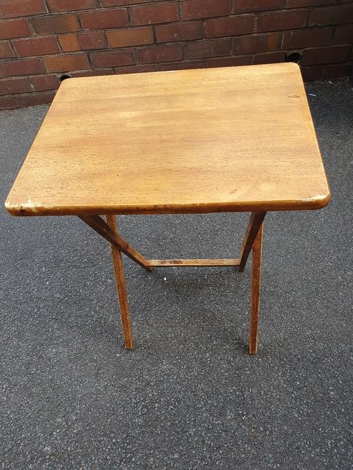 Buy & Sell Gornal Wood Dudley - Photos for Fold Up Wooden Camping Table, 26 x 19 x 15 in