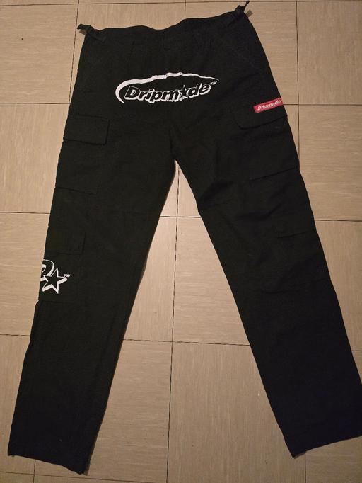 Buy & Sell St Johns South East London - Photos for Dripmade black cargo trousers mens medium