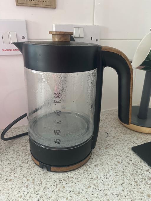 Buy & Sell South Yorkshire Rotherham - Photos for Clear, black and wood kettle electric