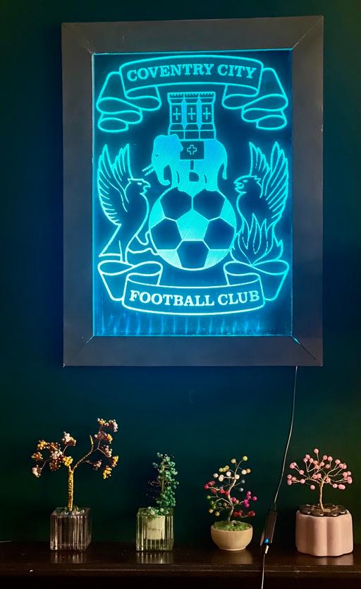 Buy & Sell Coventry City Centre Coventry - Photos for Engraved Acrylic RGB Colour Effect Frame