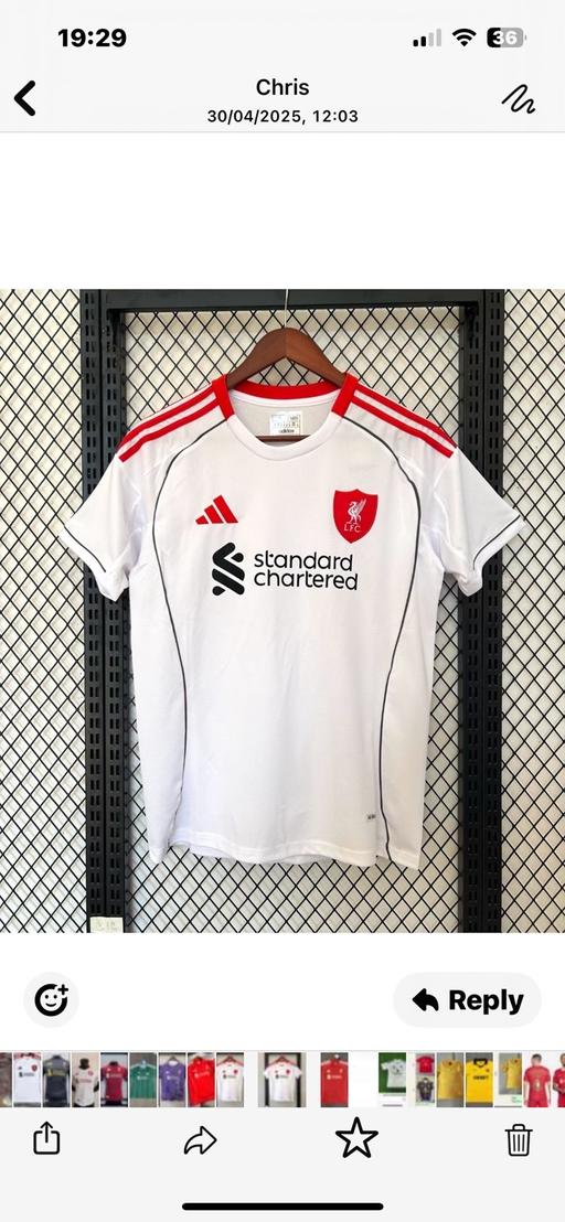 Buy & Sell Trench Telford and Wrekin - Photos for Liverpool 25/26 Shirt away last one 
