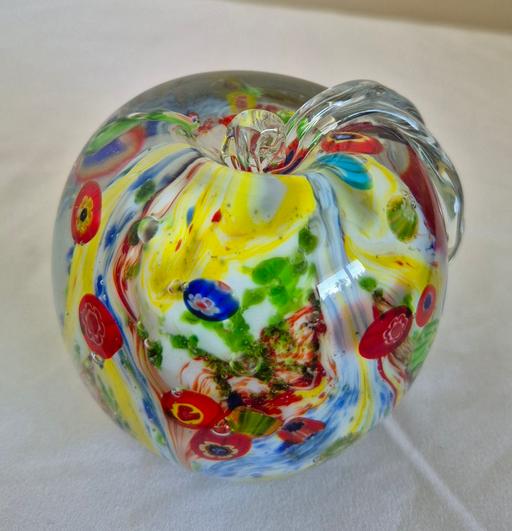Buy & Sell Hixon Stafford - Photos for Heavy Millefiori Apple Glass Paperweight