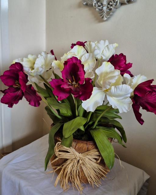 Buy & Sell Hixon Stafford - Photos for Large Artificial Parrot Tulips in Pot Display