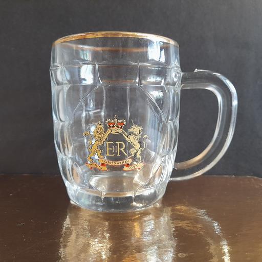 Buy & Sell Walton-Le-Dale South Ribble - Photos for 1953 CORONATION GLASS BEER MUG