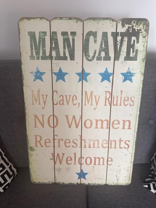 Buy & Sell Alrewas Lichfield - Photos for Man Cave Sign