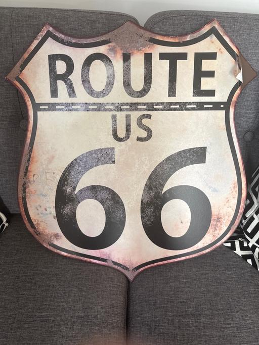 Buy & Sell Alrewas Lichfield - Photos for Man Cave Sign - Route 66