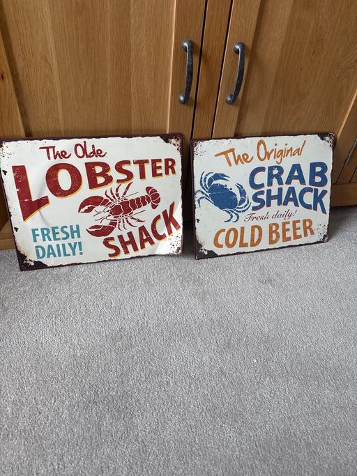 Buy & Sell Alrewas Lichfield - Photos for 2 Man Cave or Kitchen Signs