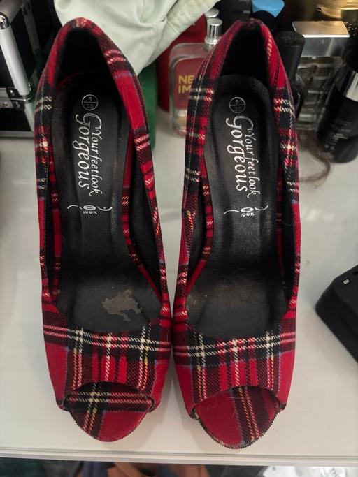 Buy & Sell Hixon Stafford - Photos for Tartan size 5 open toe heels