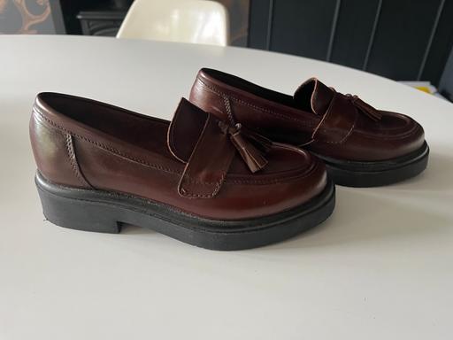 Buy & Sell Riddlesdown South East London - Photos for Office brown leather loafers chunky 3 shoes