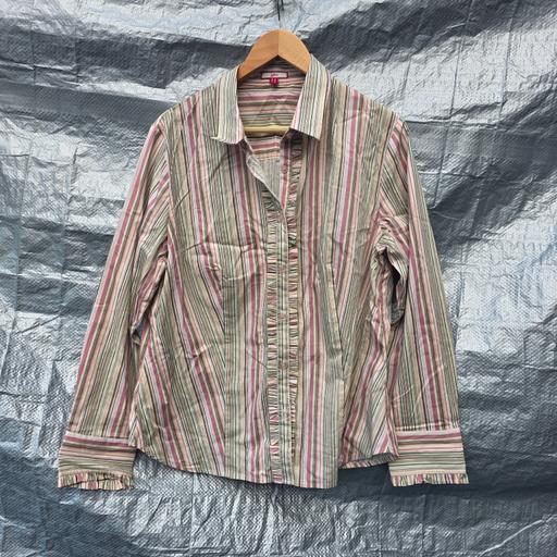 Buy & Sell Stourbridge Dudley - Photos for Joe Browns Striped Ruffle Shirt UK 18