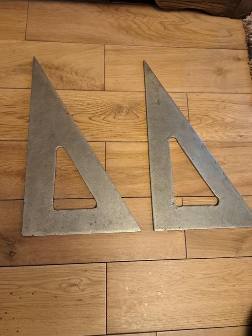 Buy & Sell Lye Dudley - Photos for Two large stainless steel set squares.