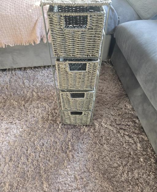 Buy & Sell Becontree Heath East London - Photos for Slim Grey 4 drawer storage unit