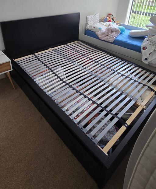 Buy & Sell Yeading West London - Photos for IKEA MALM bed with storage drawers