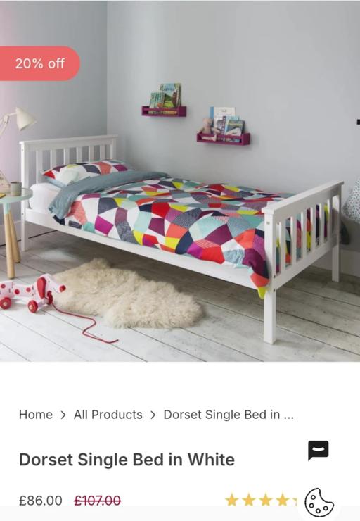 Buy & Sell Hurst Green Dudley - Photos for Dorset Single Bed in White