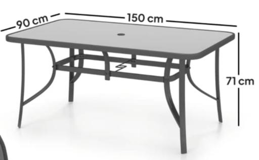 Buy & Sell Hurst Green Dudley - Photos for Outsunny Outdoor Dining table - Charcoal
