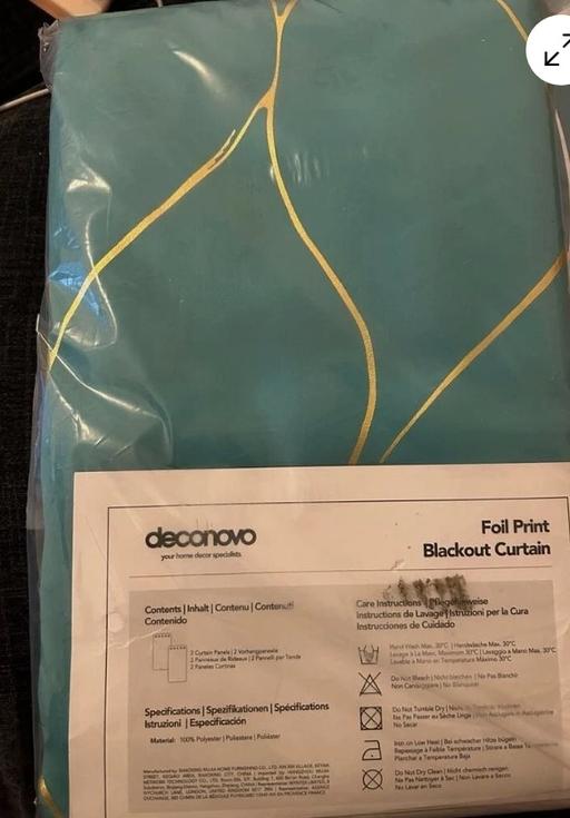 Buy & Sell Harpurhey Manchester - Photos for Seligman Wave Foil Printed Curtains