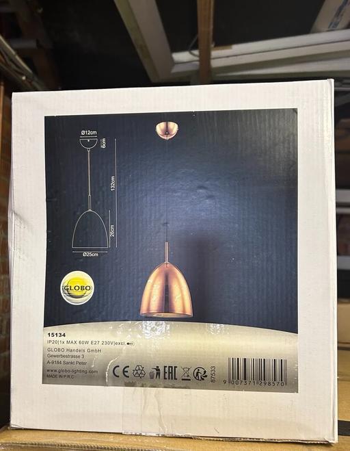 Buy & Sell Crumpsall Manchester - Photos for Globo Jackson 1 Lighting Pendant Metal Cooper
