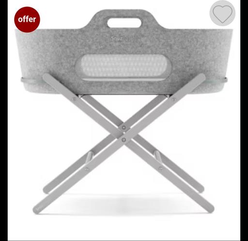 Buy & Sell Romford Havering - Photos for SnuzBaskit Light Grey Moses Basket & Dove Gre
