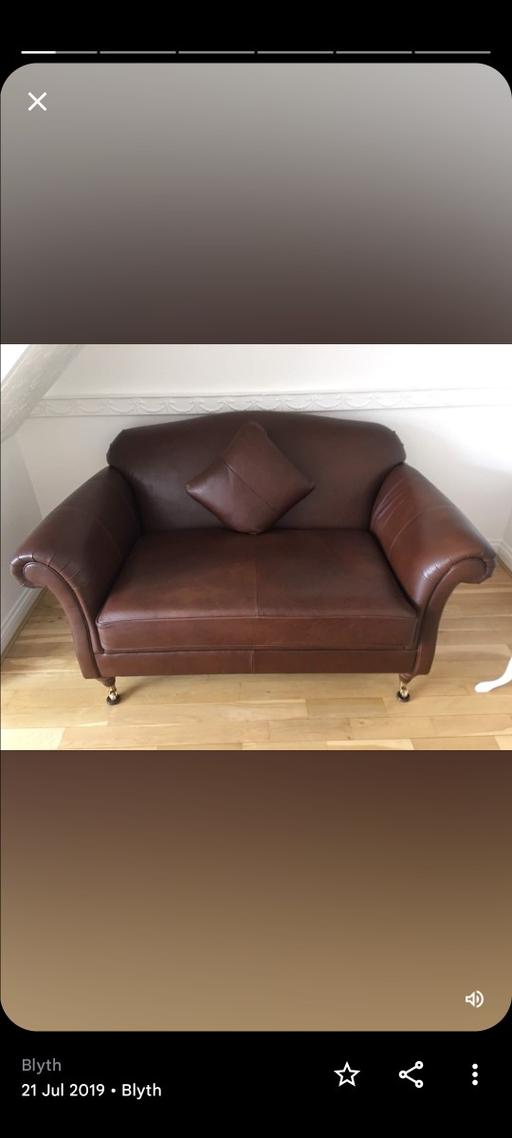 Buy & Sell Monkton Business Park South South Tyneside - Photos for Leather two seater sofa and chair