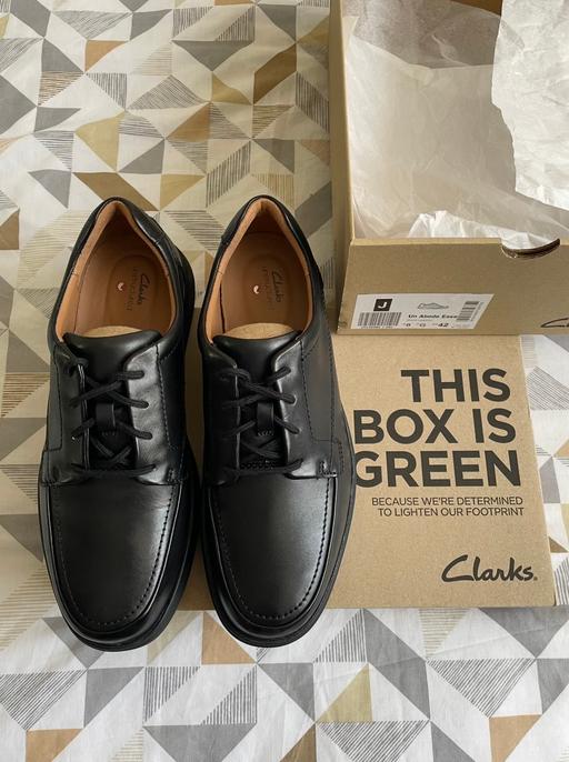 Buy & Sell East London Commercial Road - East London - Photos for CLARKS UN ABODE EASE BLACK LEATHER SHOES