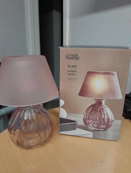 Buy & Sell Ladybarn Manchester - Photos for 2 GEORGE HOME GLASS TEALIGHT HOLDER - PINK 