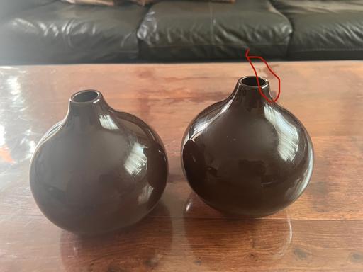 Buy & Sell East India East London - Photos for Brown ceramic vases, set of 2