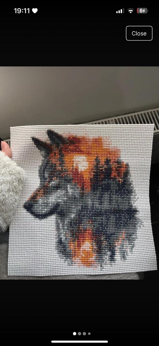 Buy & Sell Skegness East Lindsey - Photos for Black wolf sunset fire Diamond Painting