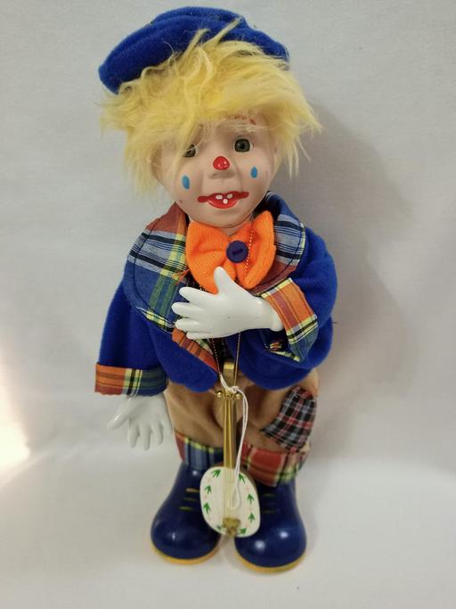 Buy & Sell Hall Green Birmingham - Photos for VINTAGE PORCELAIN WIND-UP MUSICAL CLOWN.
