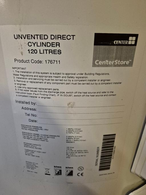Buy & Sell Tipton Sandwell - Photos for Hot water calorifier