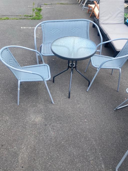 Buy & Sell Coventry City Centre Coventry - Photos for 4 seater Rattan Garden set Grey
