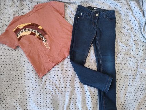 Buy & Sell Lyng Sandwell - Photos for age 7 Girls Next top and denim trousers