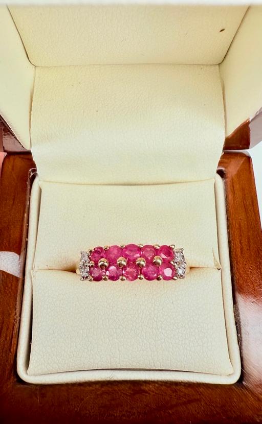 Buy & Sell Harrow on the Hill North West London - Photos for 9ct Yellow Gold Ruby and Diamond Ring