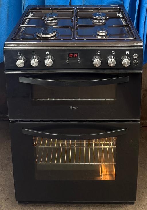 Buy & Sell French Walls Sandwell - Photos for Swan SX15862B 60cm Double Oven Gas Cooker- Bk