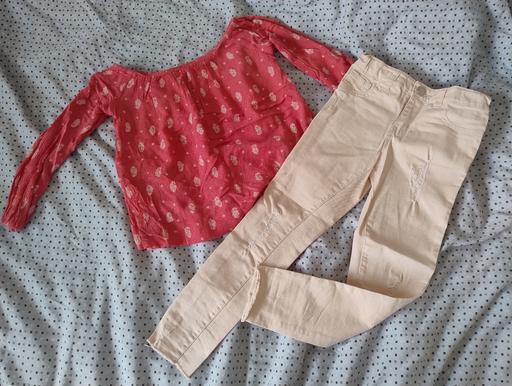 Buy & Sell Wednesbury Sandwell - Photos for 6-7 years girls M&S top & Denim Co trousers