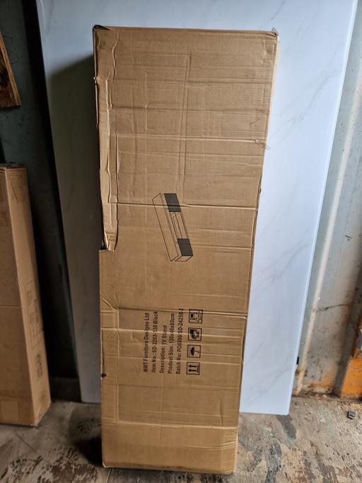 Buy & Sell Cradley Heath Sandwell - Photos for MMT Black TV Stand Cabinet Fluted Doors,