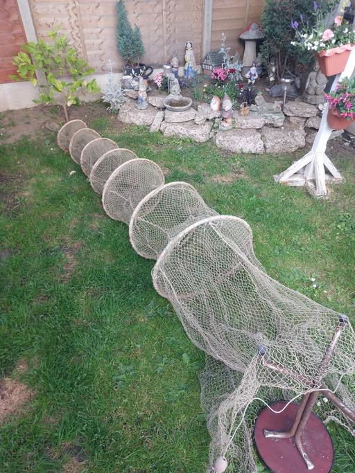 Buy & Sell Woolwich South East London - Photos for vintage 7 hoop fyke net XLfishing net