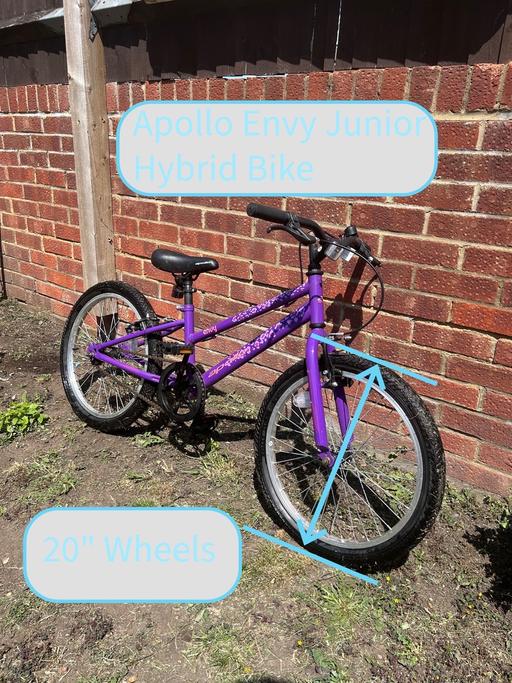 Buy & Sell Lessness Heath South East London - Photos for Apollo Envy Junior Hybrid Bike - 20” Wheel