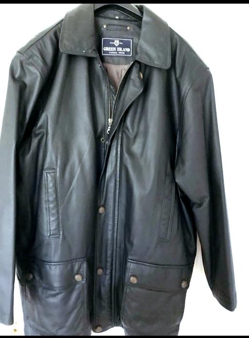 Buy & Sell Heath Hayes Cannock Chase - Photos for Mens Black Leather Jacket SizeL44