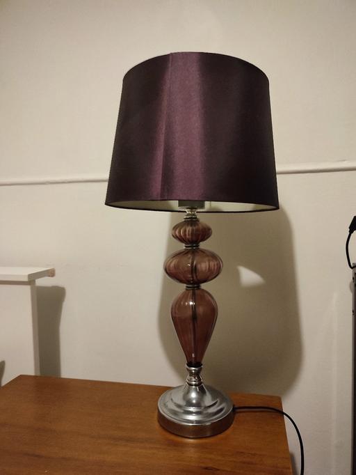 Buy & Sell Nine Elms South West London - Photos for Purple Bedroom Table Lamp